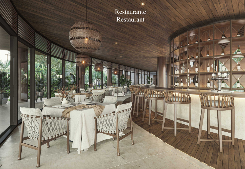 Golf course condominium, with clubhouse, cenotes, beach club, recreational parks, pre-construction for sale Playa del Carmen.