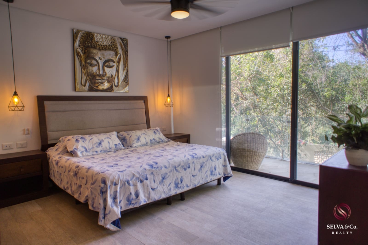 Departamento con alberca privada y terraza envolvente 180 grados, bioarquitectura, alberca salina, coworking, jardin zen, paneles solares,