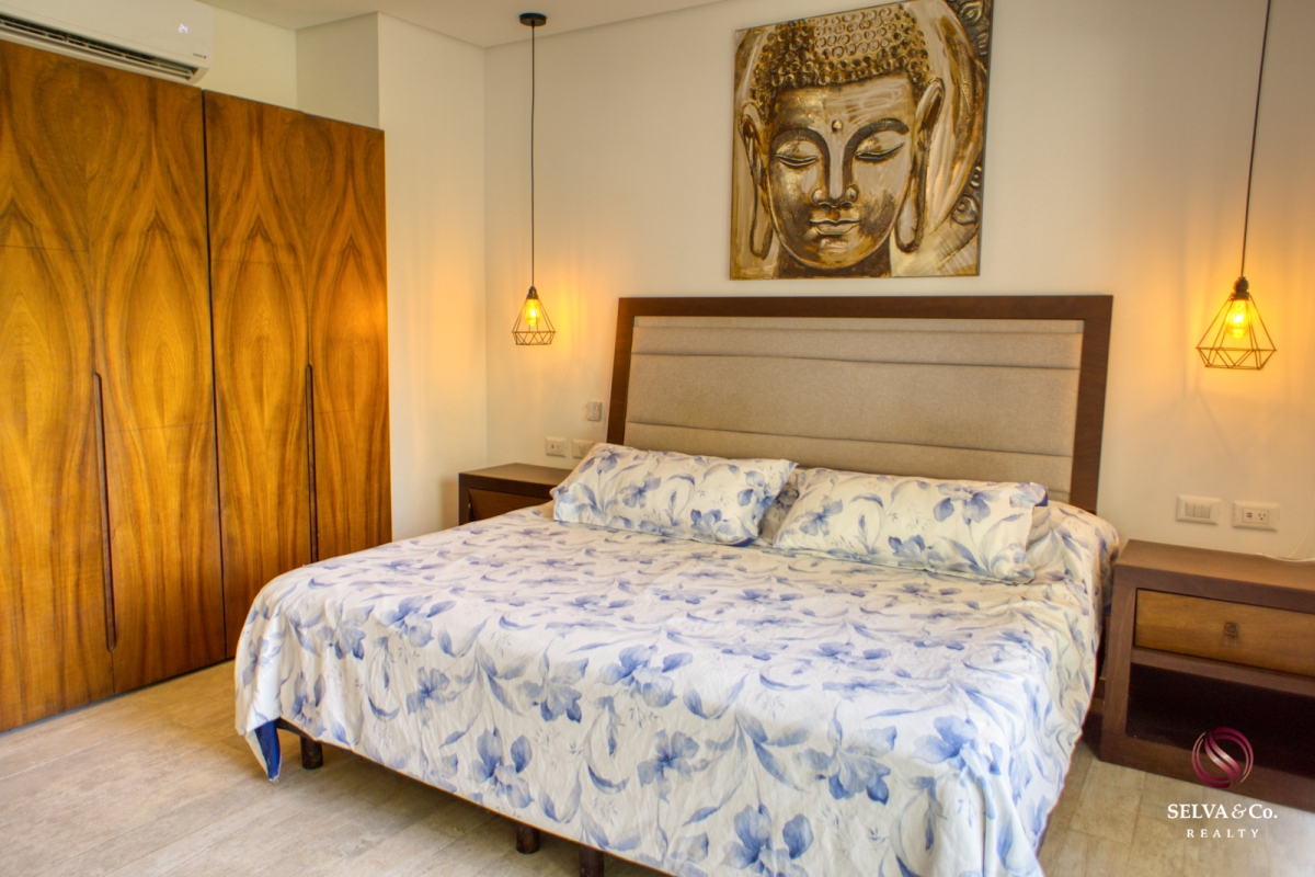 Departamento con alberca privada y terraza envolvente 180 grados, bioarquitectura, alberca salina, coworking, jardin zen, paneles solares,