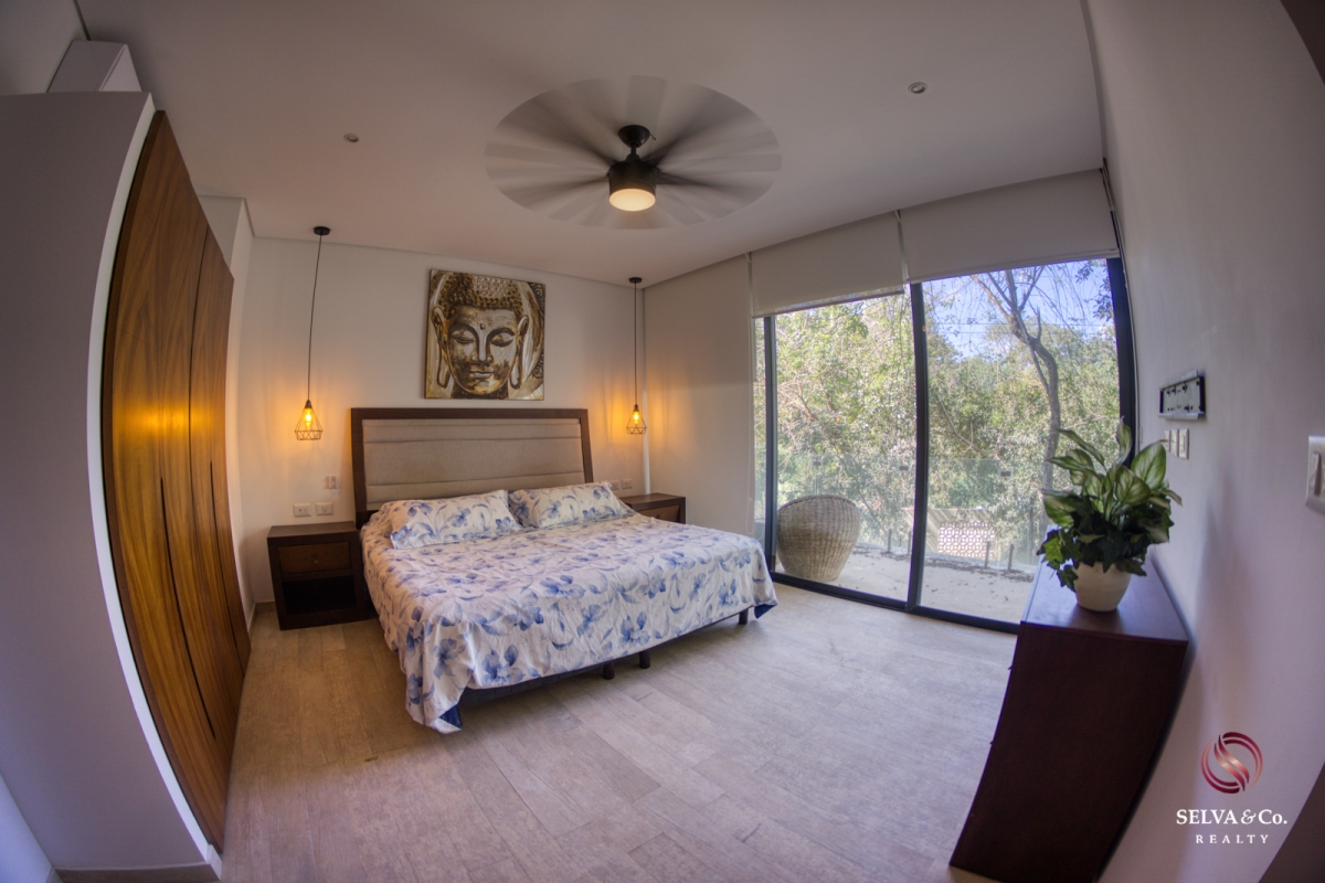 Departamento con alberca privada y terraza envolvente 180 grados, bioarquitectura, alberca salina, coworking, jardin zen, paneles solares,