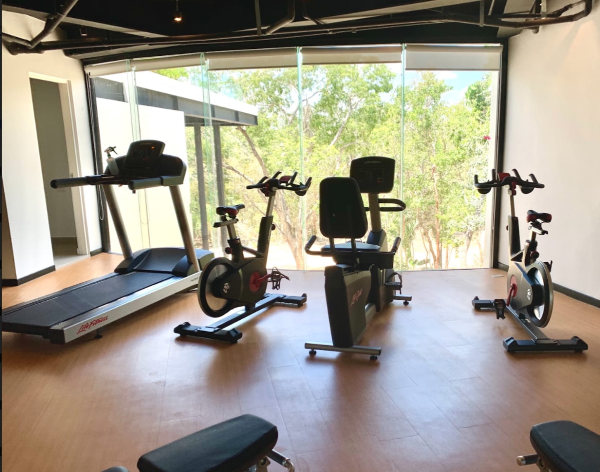 Departamento con alberca privada y terraza envolvente 180 grados, bioarquitectura, alberca salina, coworking, jardin zen, paneles solares,