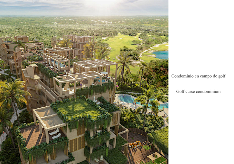 Apartment in Playacar, with 4 pools, playground for children, Pet zone, gym, clubhouse, restaurant, terrace bar, concierge and more, for sal