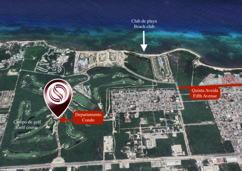 Condominio con swim up, entra a la alberca desde tu terraza, con club de playa, campo de golf, en venta, Corasol, Playa del Carmen, pre-cons