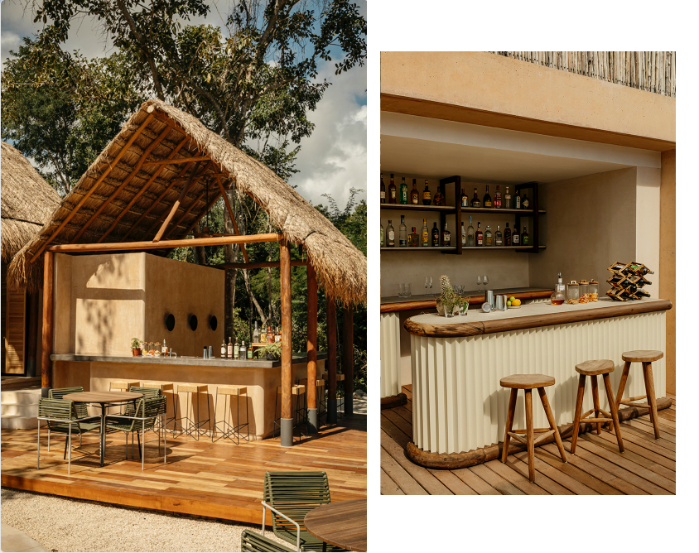 Condominio con swim up, entra a la alberca desde tu terraza, con club de playa, campo de golf, en venta, Corasol, Playa del Carmen, pre-cons