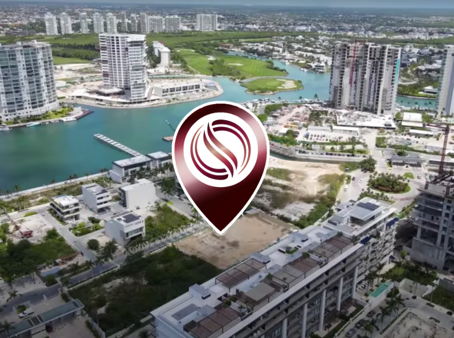 Condo con alberca, terraza, simulador de golf, en venta, Puerto Cancun, Cancun.