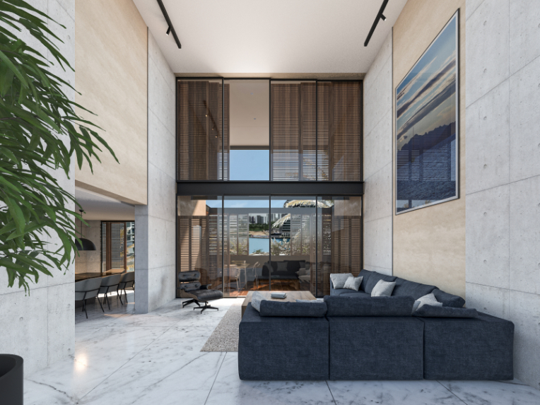 Condo con alberca, terraza, simulador de golf, en venta, Puerto Cancun, Cancun.