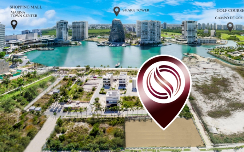 Condo with panoramic view, infinity pool, jacuzzi, snack bar, service room, pre-construction, in Puerto Cancun.