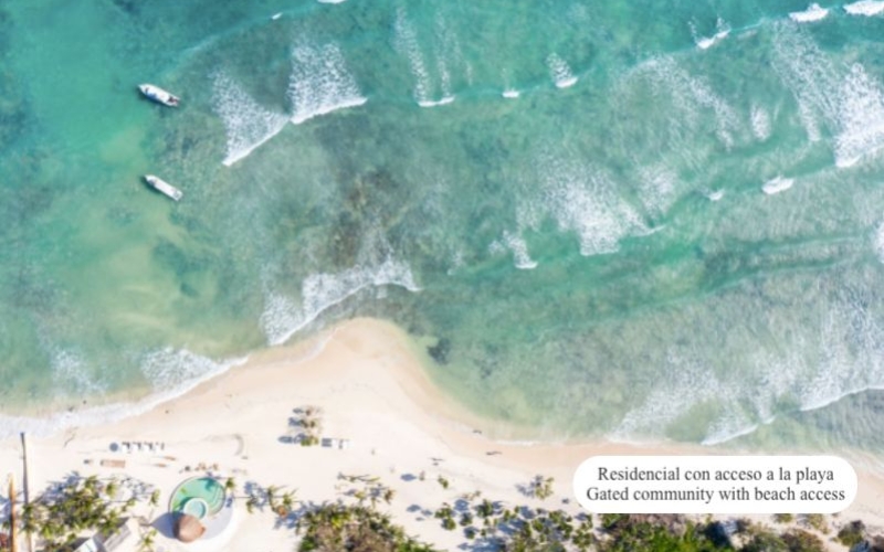 Land in luxury community with beach club, golf course, clubhouse, parks, concierge, spa, pet park, and more, for sale Corasol Playa del Carm