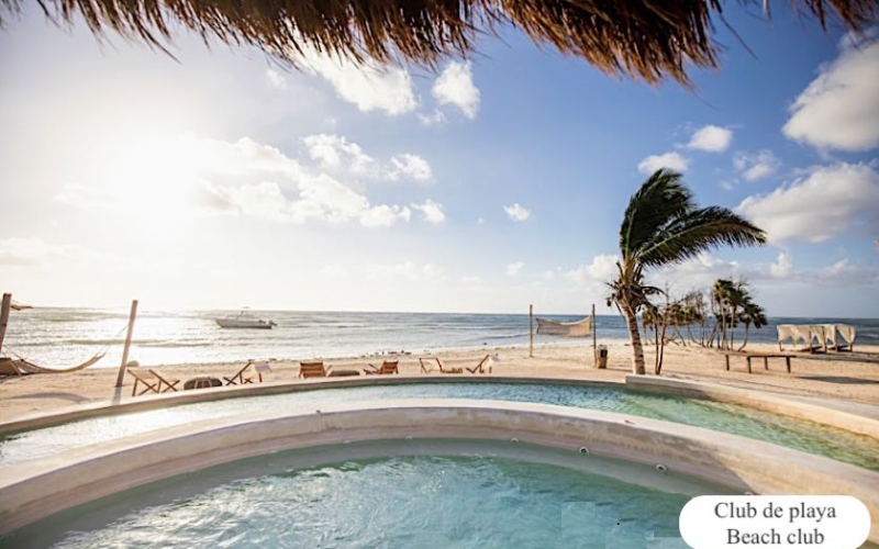 Lot in luxury community with beach club, golf course, clubhouse, parks, concierge, spa, pet park, and more amenities for sale Corasol Playa