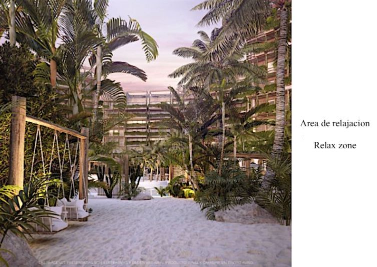 Lot in luxury community with beach club, golf course, clubhouse, parks, concierge, spa, pet park, and more amenities for sale Corasol Playa