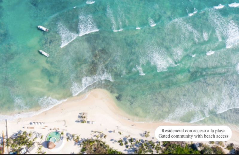 Residential lot in Corasol, with a beach club, golf course, clubhouse, parks, orchard, concierge, spa, pet park, and more amenities for sale