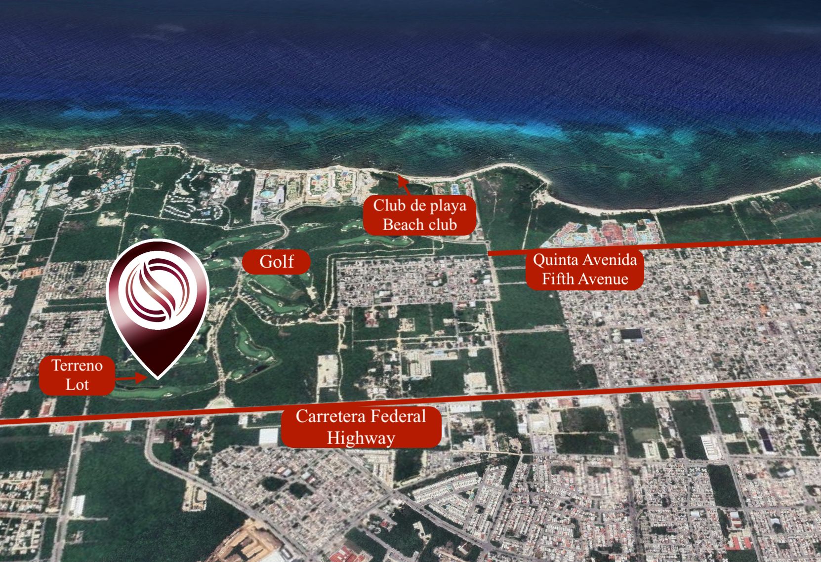 Residential lot in Corasol, with a beach club, golf course, clubhouse, parks, orchard, concierge, spa, pet park, and more amenities for sale