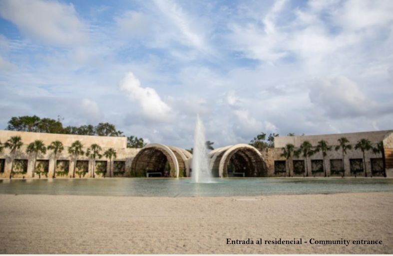 Residential lot in Corasol, with a beach club, golf course, clubhouse, parks, orchard, concierge, spa, pet park, and more amenities for sale