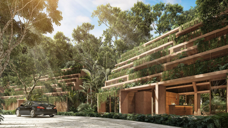 Outdoor lifestyle, 2 terraces, private pool, luxury finishes, private bedroom, pre-construction for sale Aldea Zama, Tulum.