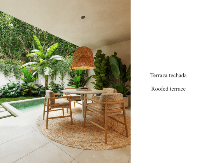 Casa luminosa con piscina privada, de dos niveles, adem&aacute;s de terraza, 139 m2 de patio, bar, bodega