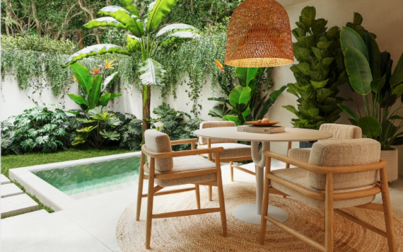 Casa con alberca privada y jardin, mas de 20 amenidades de dise&ntilde;o unico, residencial privado Kaybe, en venta Tulum.