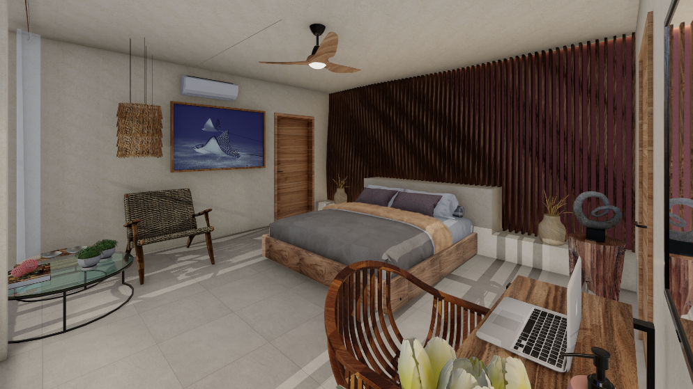 Condominium with balcony, oceanview infinity pool and jacuzzi for sale, downtown area, in Cozumel, Quintana Roo.