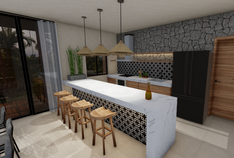 Departamento con jard&iacute;n, alberca, Jacuzzi privado, en venta, Zona Hotelera Sur, Cozumel