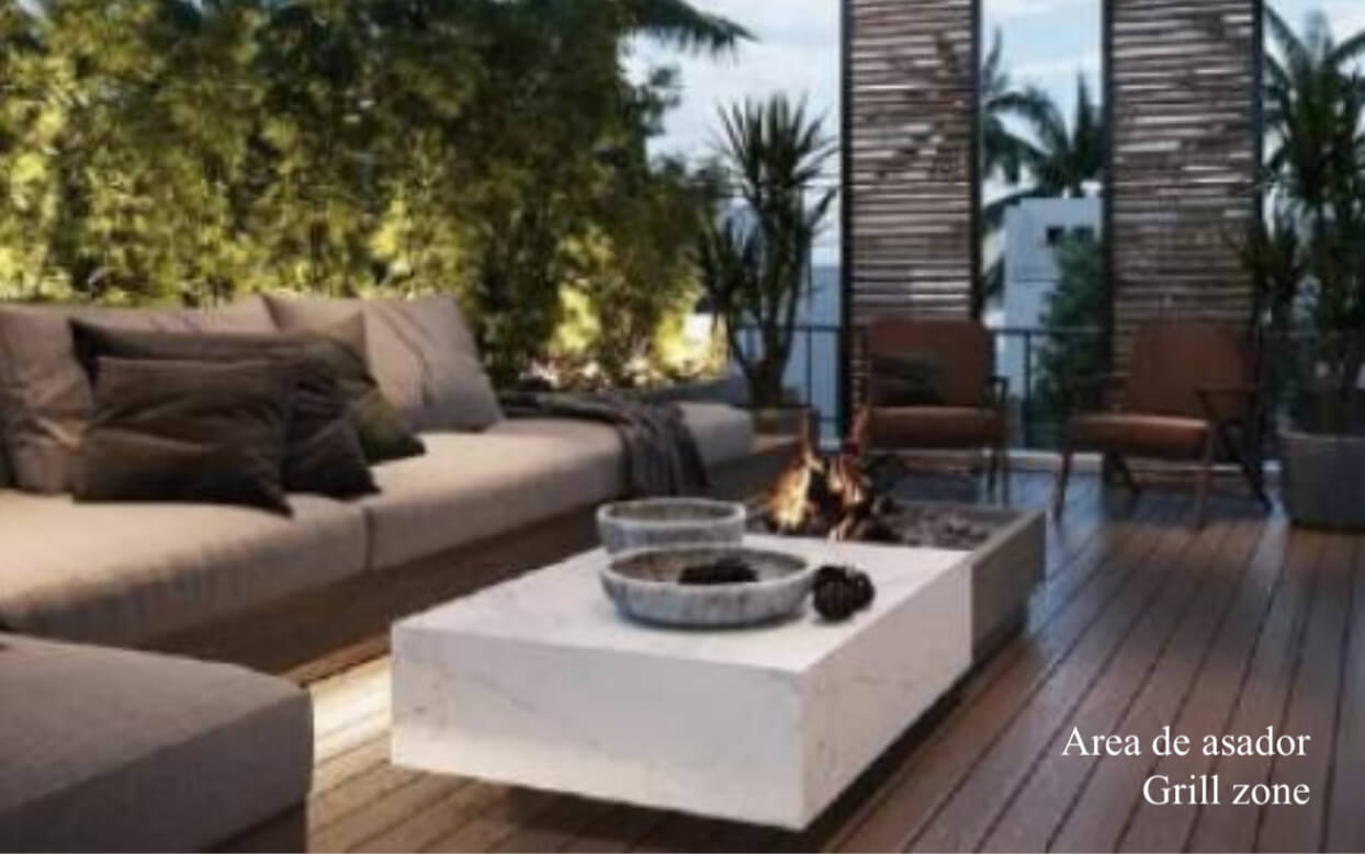 Estudio con terraza privada, en venta, Centro, Playa del Carmen