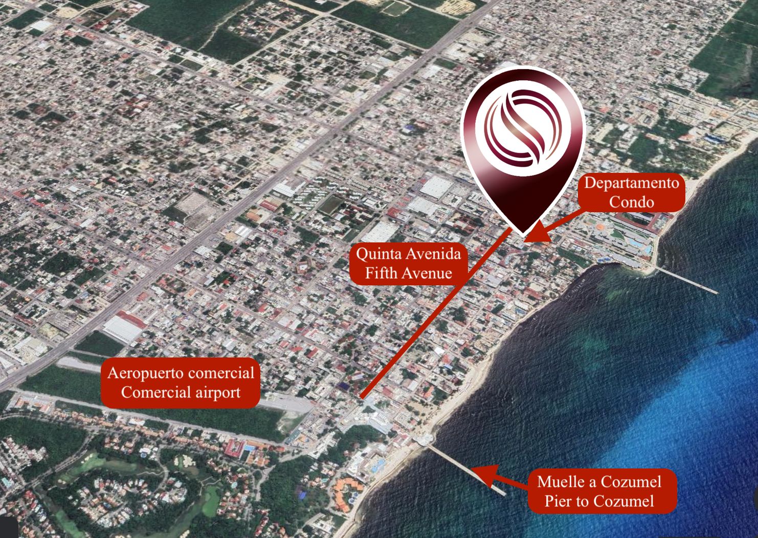 Loft with pool 500 meters to the besch, pre-construction, for sale, Playa del Carmen.