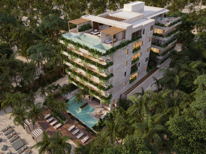 Condominium with luxury amenities, for sale, beachfront, Puerto Morelos.