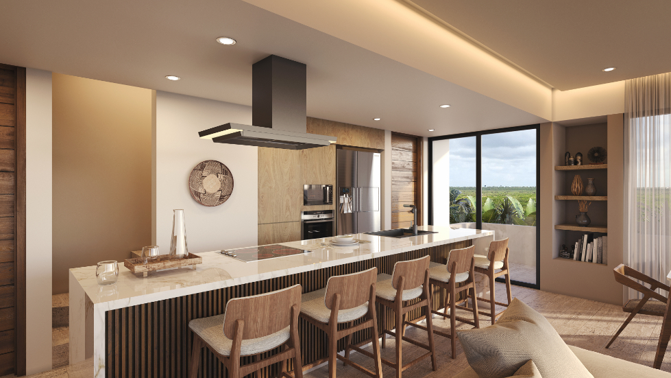 Condominium with luxury amenities, for sale, beachfront, Puerto Morelos.