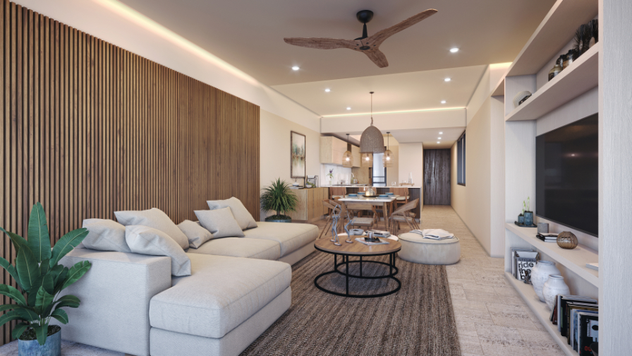 Penthouse facing the sea, 3 jacuzzis, lock off system, private beach, gym, pet area, and more pre-construction, Puerto Morelos for sale