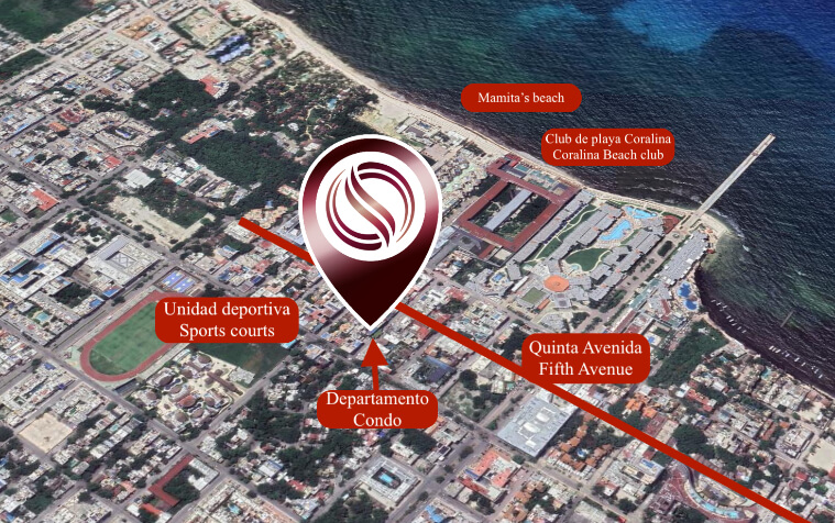 Apartment with Terrace for Sale, Quinta Avenida, Playa del Carmen