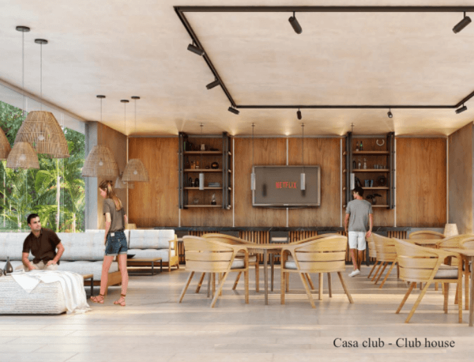 Land Gated community , beach access, clubhouse with amenities, bike path to the beach courts, lot for sale Tulum