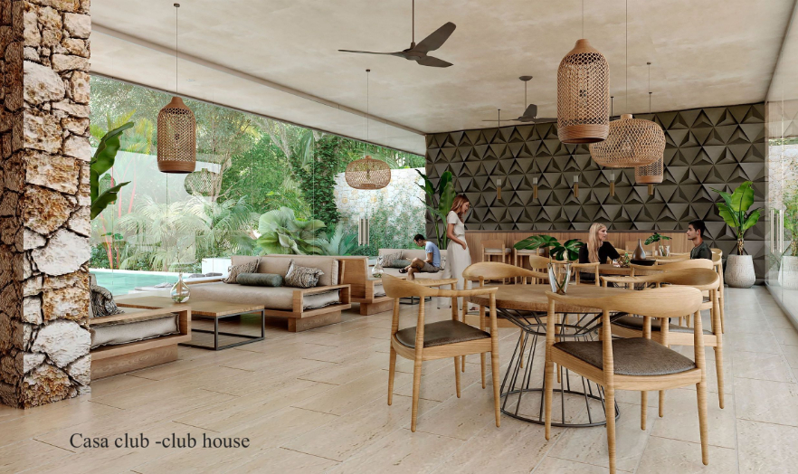 Residential land in gated community with amenities for sale inside Aldea Zama Tulum