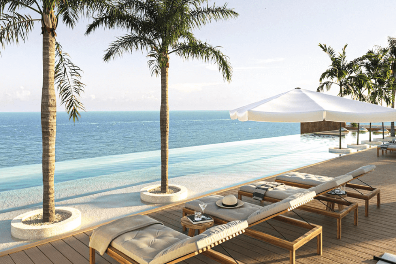 Condominium with common terrace overlooking the sea, barbecue area and pool, access to the beach, pre-construction, for sale Tankah