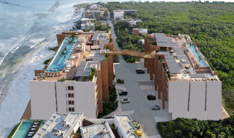 Condominium with pool and beach club, for sale, Tankah, Tulum