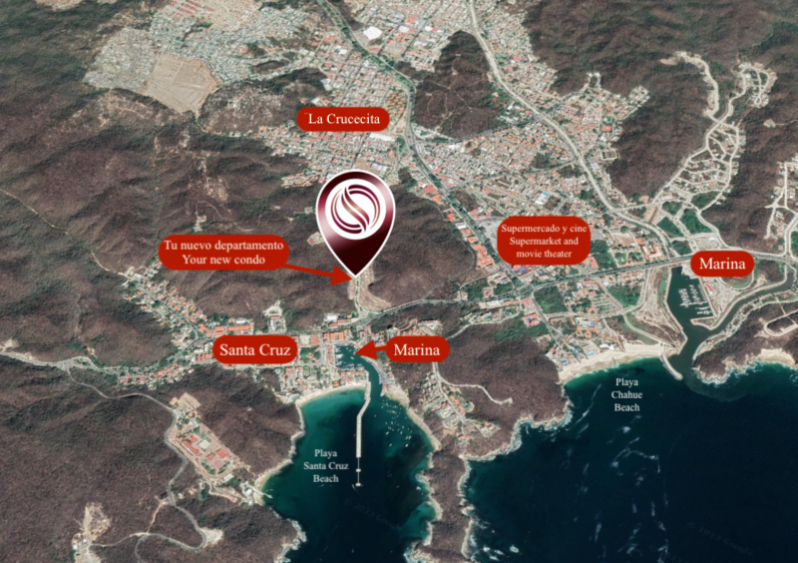 DHU229-1 Ocean view condo, pool, near Arrocito beach, for sale in Huatulco