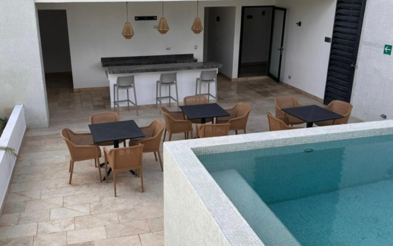 Departamento con alberca, area de asador, centro de negocios, concierge, venta Villas La Hacienda, Zona Norte Merida
