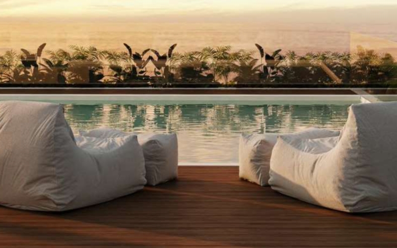 Apartment near the sea, lock off system, sky pool, coworking, pre-construction, for sale Tankah, Tulum.