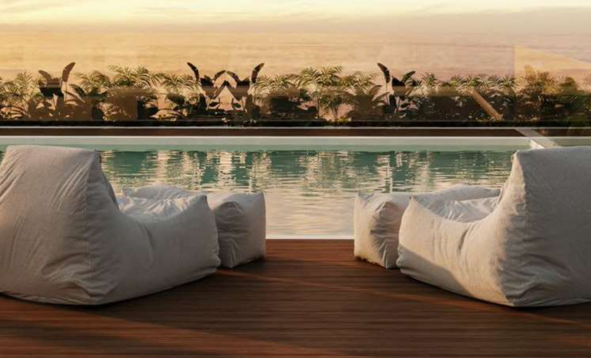 Condo with ocean view terrace, lock-off system, and pool, for sale, Tankah, Tulum.