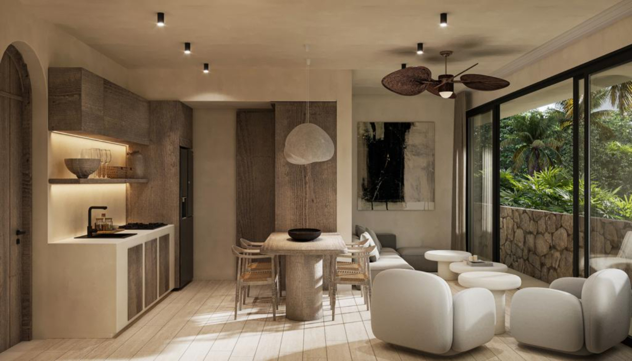 Condo near to the beach for sale, ground floor, pool access, Tulum 101, Tulum