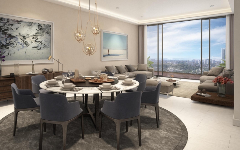 Apartment with terrace, TV room, service room with bathroom, pool, gym, business center, cigar bar, juice bar and more,  pre-construction fo