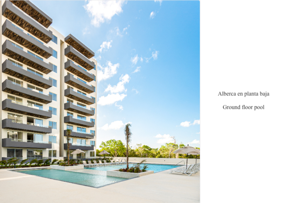 Apartment for sale with amenities, swimming pool, gym, yoga area, bbq area, coworking area, childrens play area and many more activities