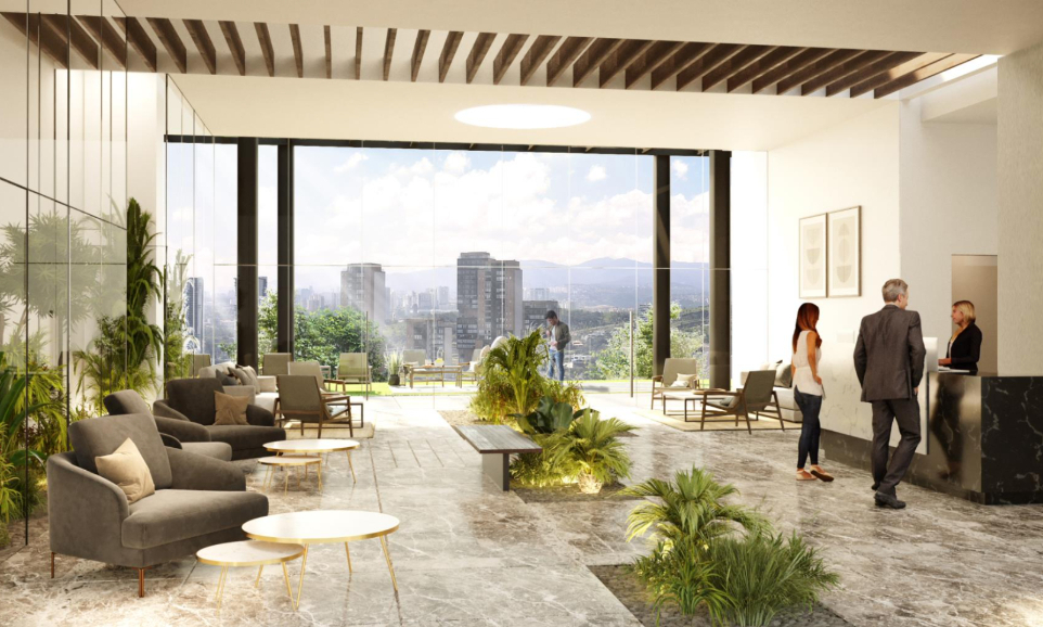 Luxury condo with terrace, double height, two floors, wine cellar, art work, 2 parking spaces, for sale in Polanco IV Section, Mexico City.