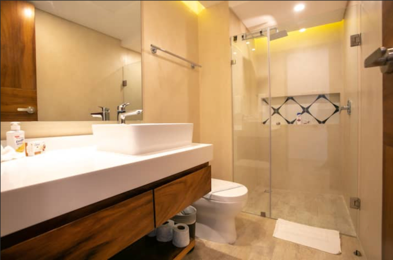 Studio 900 meters from the beach, furnished, infinity pool, cinema, spa, holistic terrace, gym, restaurant, and more, in pre-construction, f