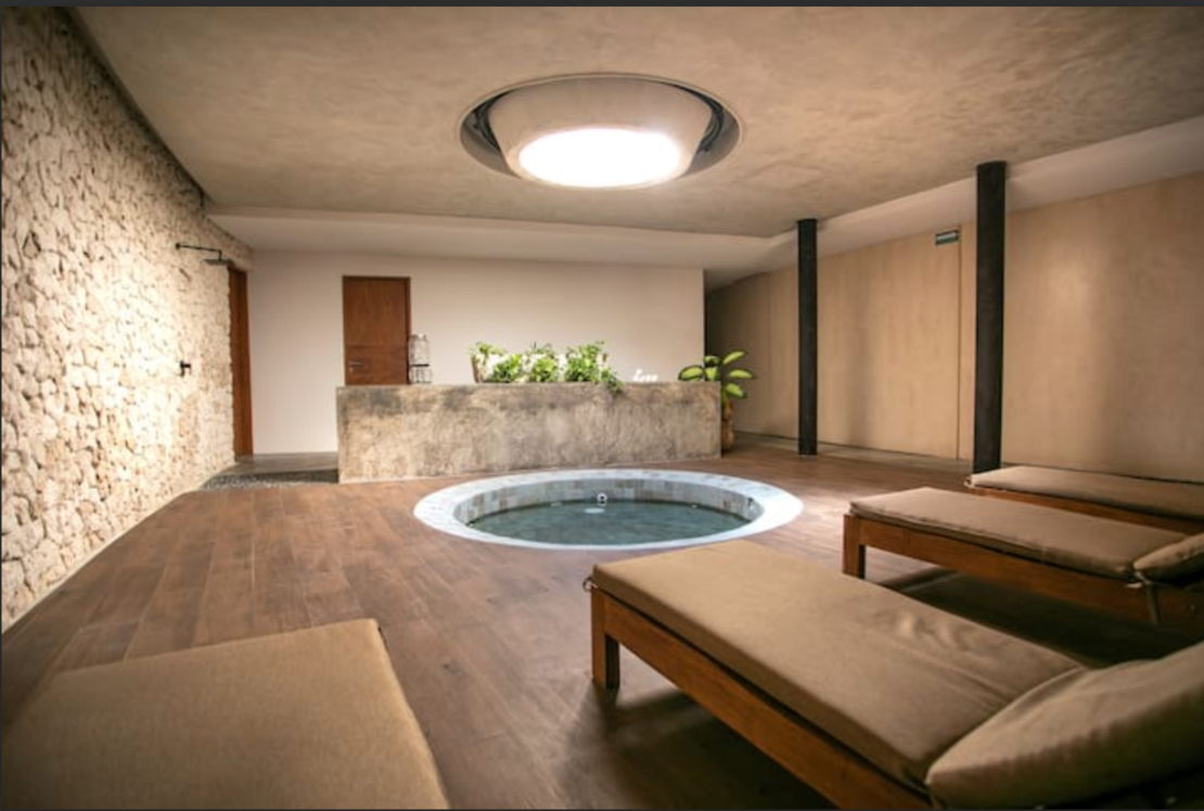 Studio 900 meters from the beach, furnished, infinity pool, cinema, spa, holistic terrace, gym, restaurant, and more, in pre-construction, f