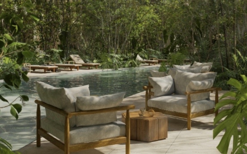 Condo with two terraces, pool, gym, pre-construction, for sale, Cancun, Quintana Roo.