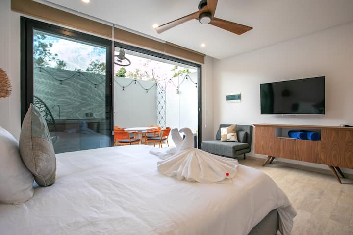 Loft with private pool, common oceanview rooftop, for sale, Region 8, Tulum.