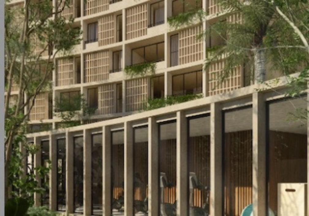 Luxury apartment with concierge, cinema, spa, gym, sky lounge, restaurant, dog area and more amenities in pre-construction, for sale Cancun.