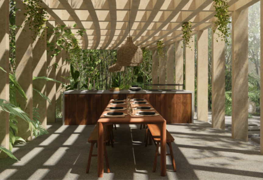 Luxury apartment with concierge, cinema, spa, gym, sky lounge, restaurant, dog area and more amenities in pre-construction, for sale Cancun.