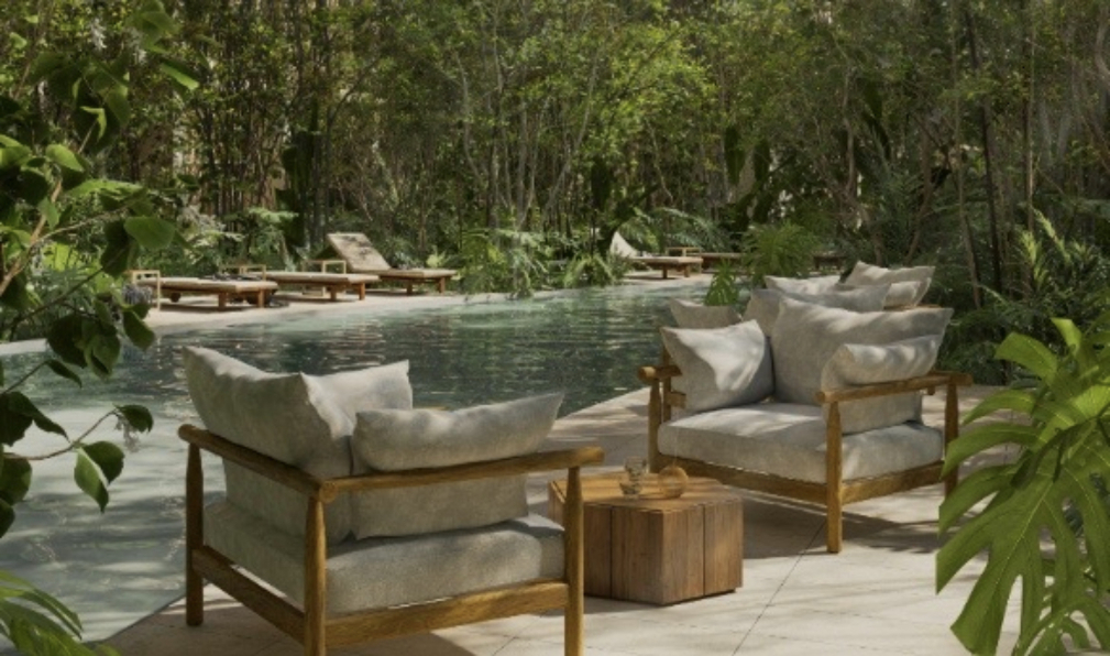 Luxury apartment with concierge, cinema, spa, gym, sky lounge, restaurant, dog area and more amenities in pre-construction, for sale Cancun.