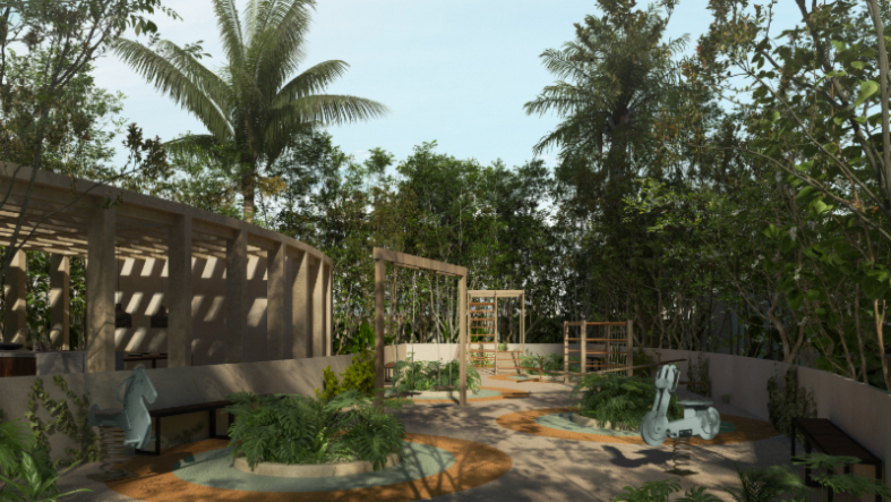 Luxury apartment with concierge, cinema, spa, gym, sky lounge, restaurant, dog area and more amenities in pre-construction, for sale Cancun.