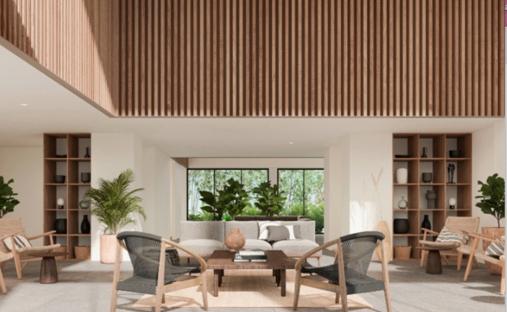 Luxury apartment with concierge, cinema, spa, gym, sky lounge, restaurant, dog area and more amenities in pre-construction, for sale Cancun.