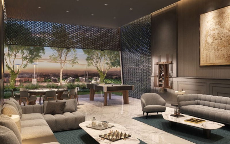 Apartment with cinema, pool, gym with spinning zone, golf course view, family room, service room with bathroom, amenities for the whole fami